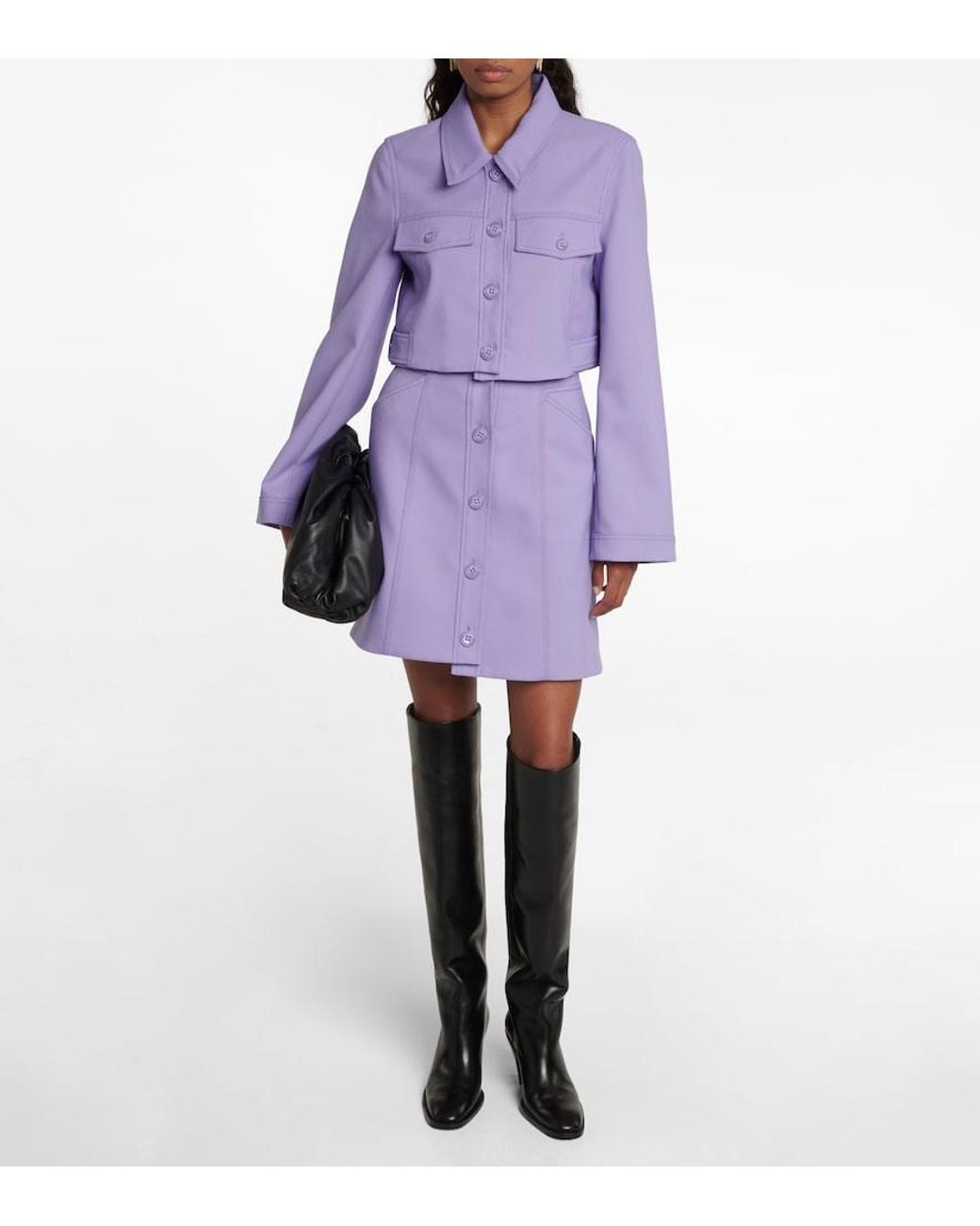 Dorothee Schumacher Purple Casual Attraction Miniskirt