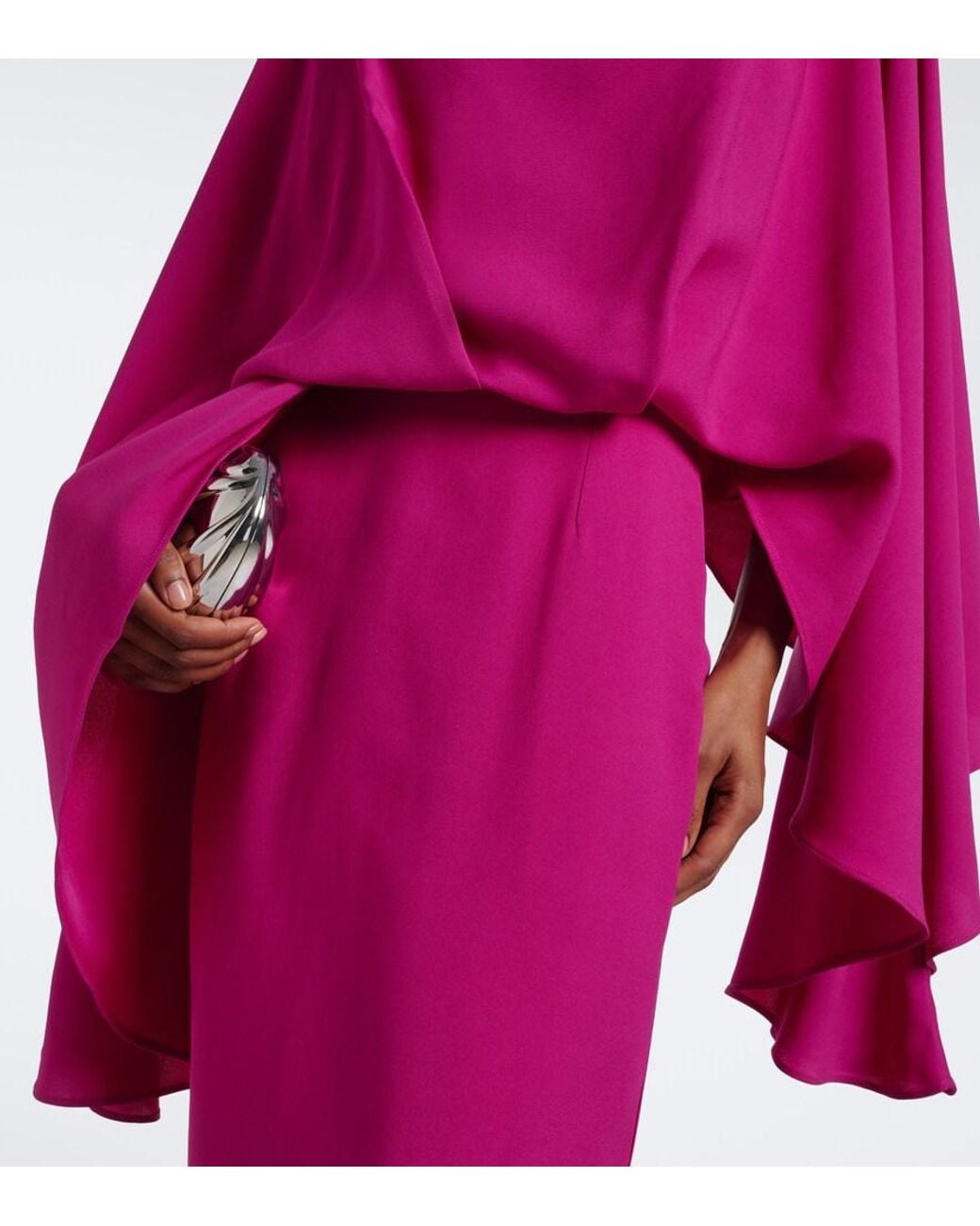 Taller Marmo Pink Eolia Draped Gown