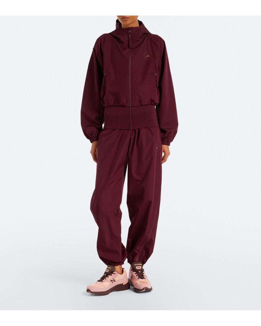 Adidas By Stella McCartney Purple Logo Hooded Jacket