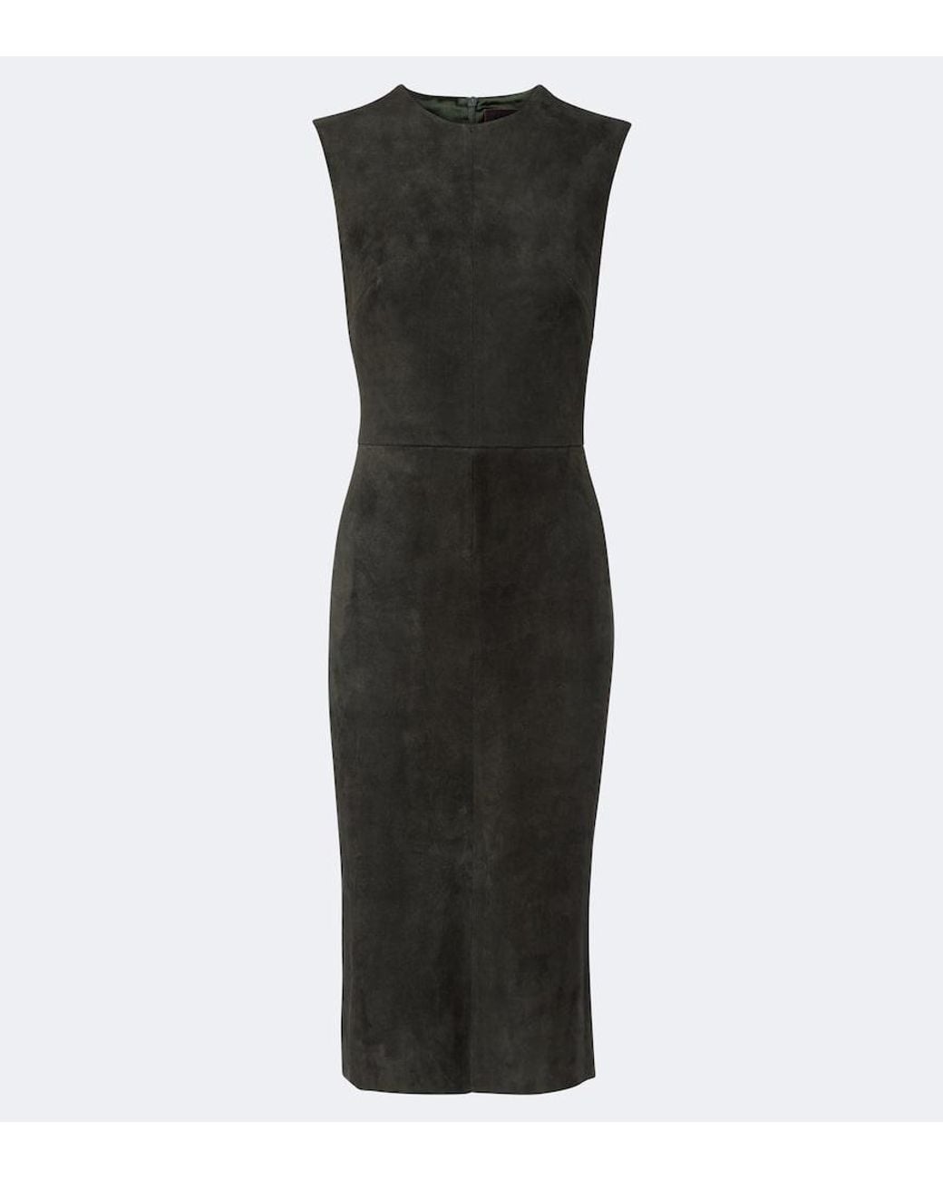 Stouls Black Evita Suede Midi Dress