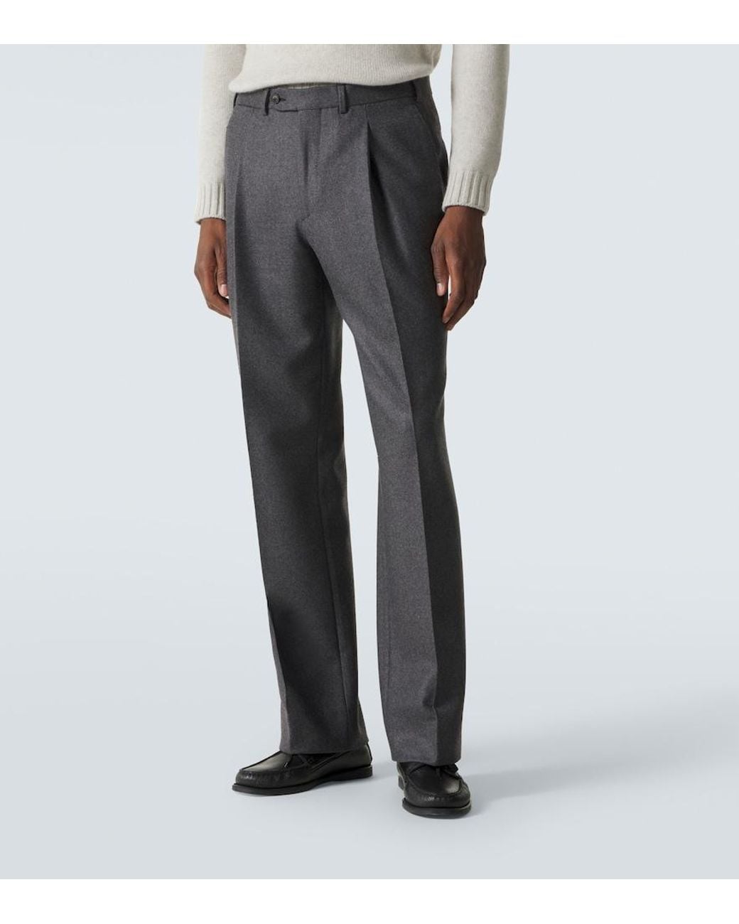 Saman Amel Anzughose Aus Wolle in Gray für Herren