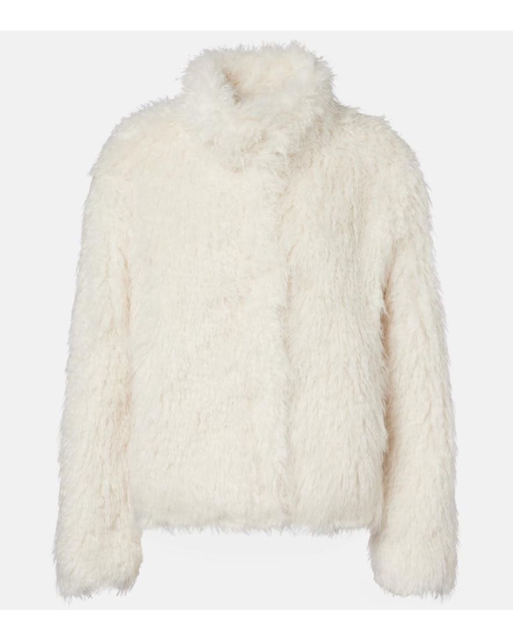 Vince White Shaggy Jacket
