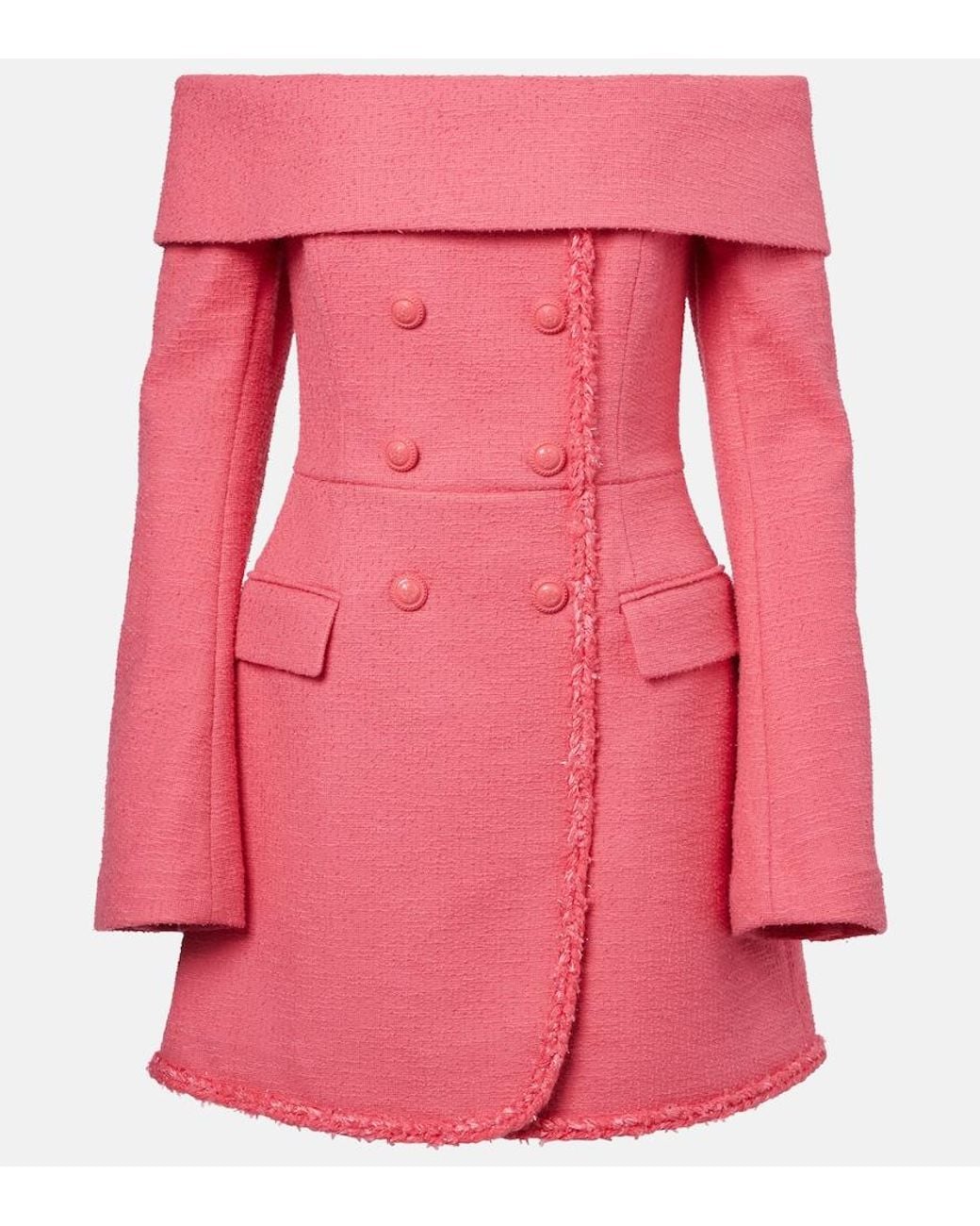 Rebecca Vallance Pink Montana Crepe Minidress