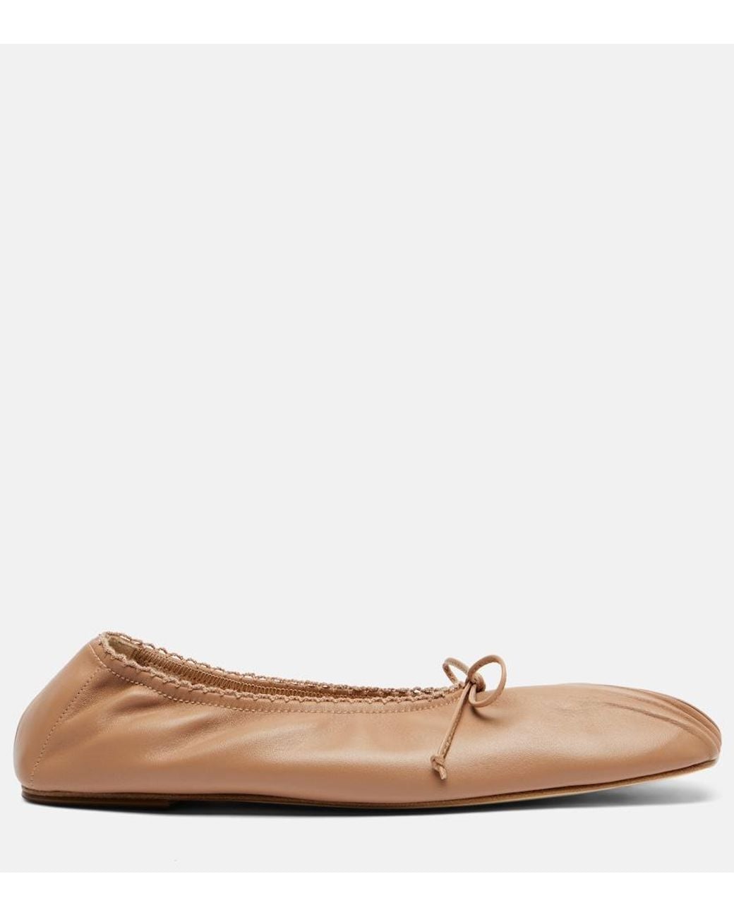 Magda Butrym Brown Leather Ballet Flats