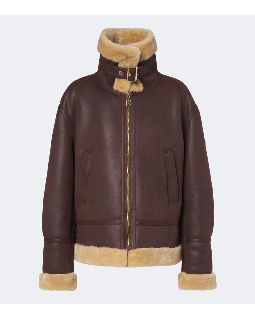 Goldbergh Brown Keisa Teddy-Trimmed Jacket