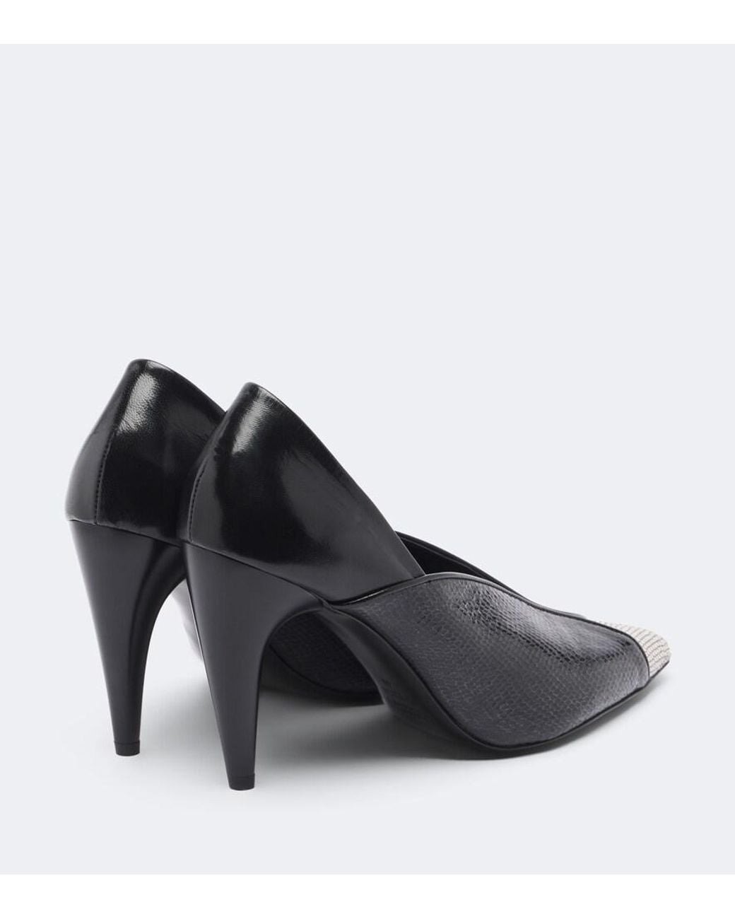 Isabel Marant Black Luza Snake-Effect Leather Pumps