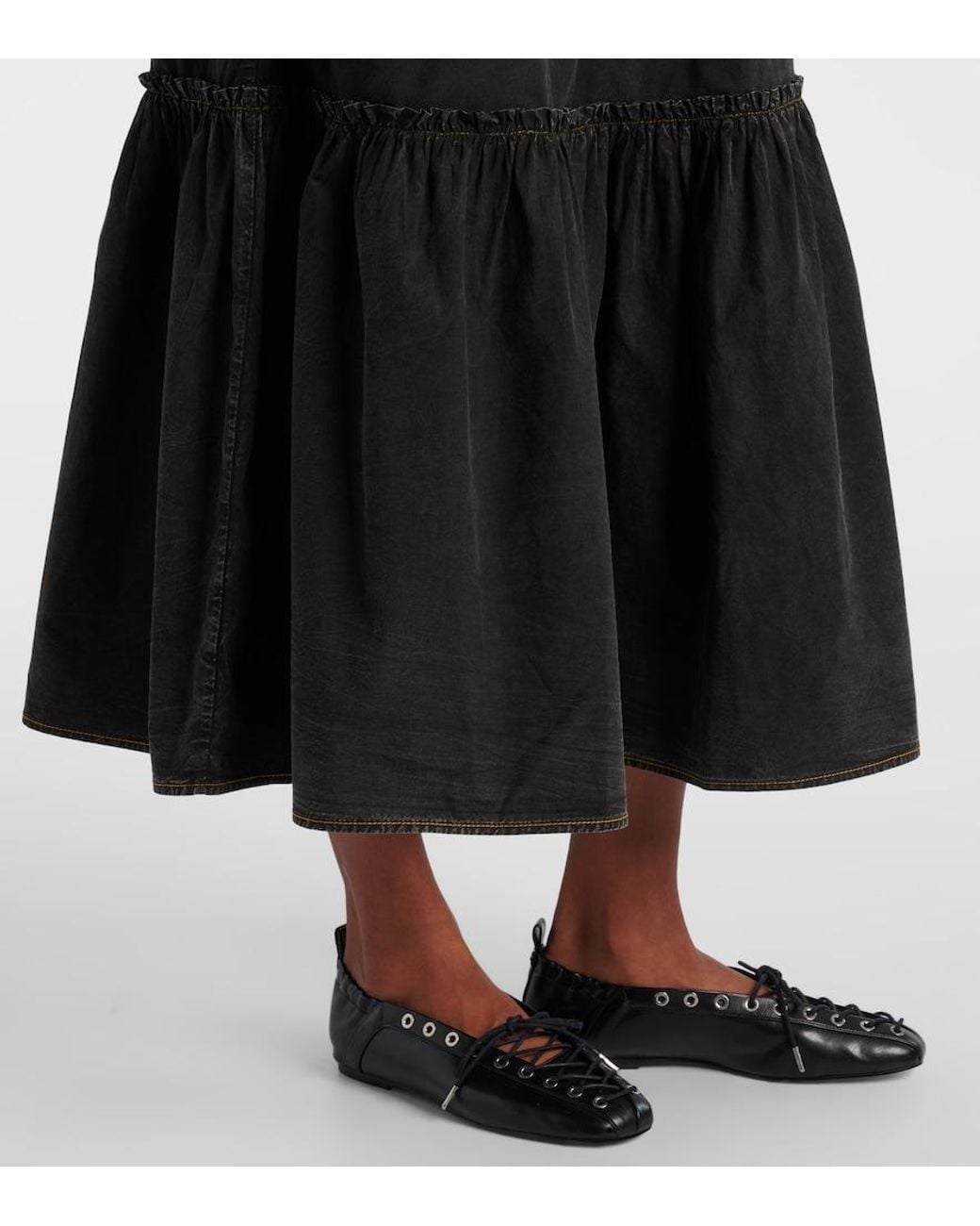 Gonna Lunga di Ganni in Black