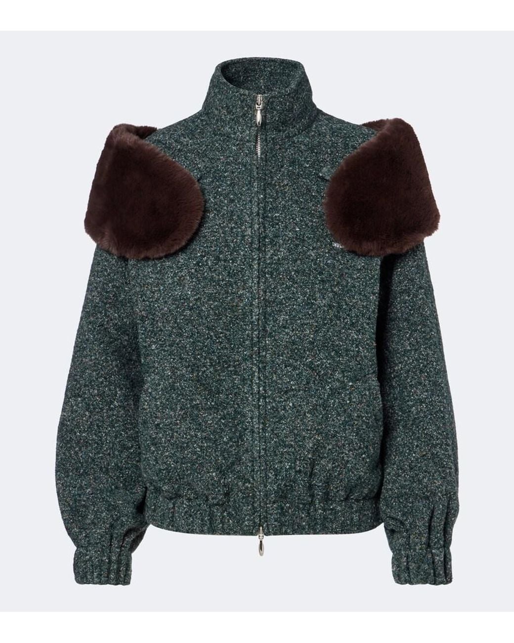ShuShu/Tong Green Zip-Up Jacket