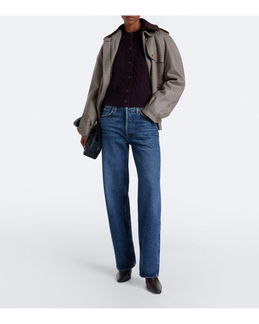 Polo Ralph Lauren Blue Cable-Knit Wool And Cashmere Cardigan
