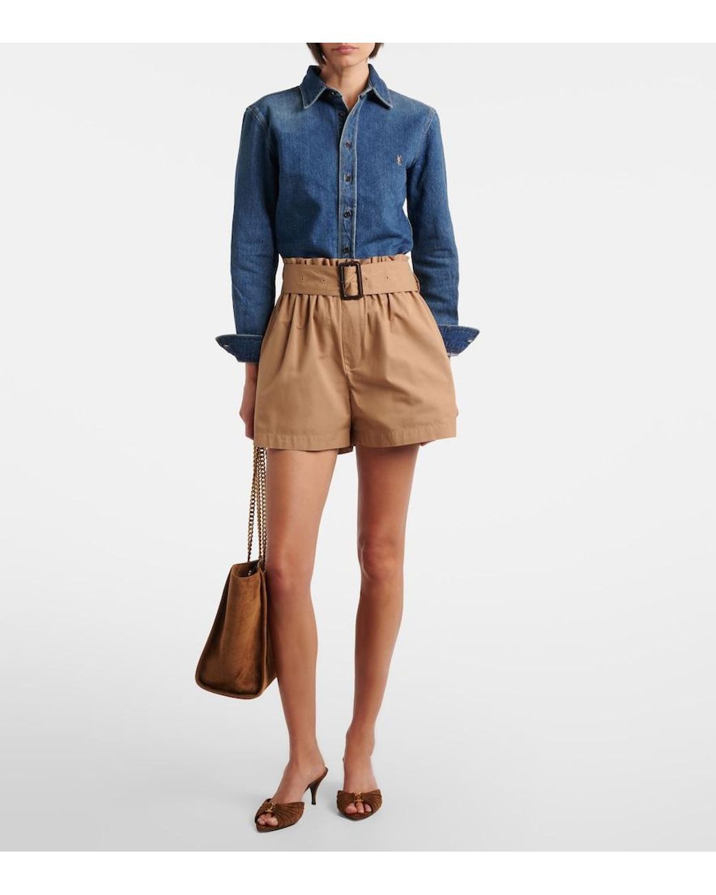 Saint Laurent Blue Denim Shirt