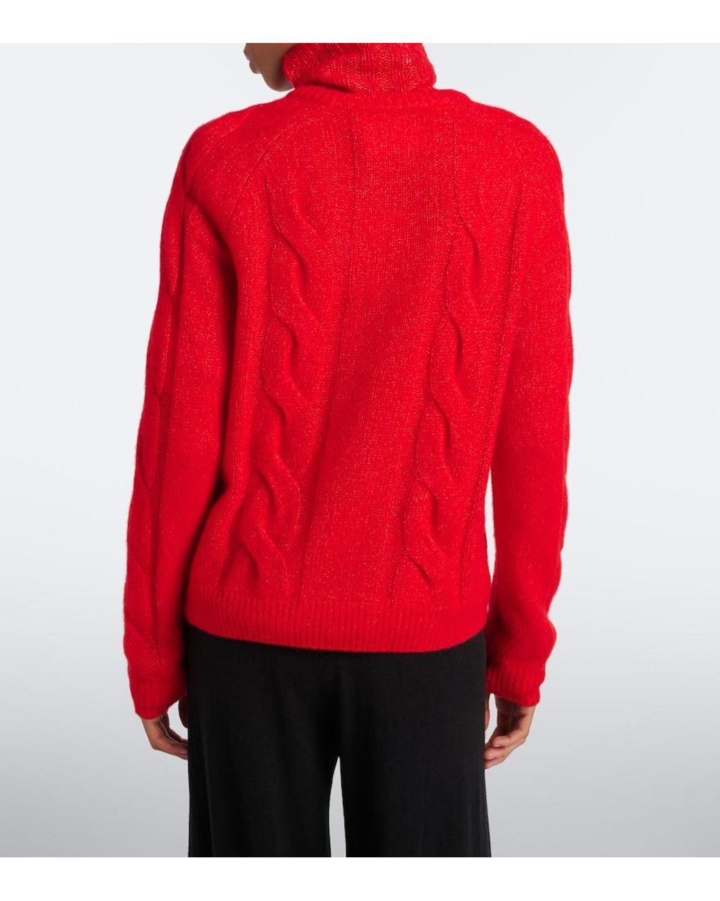 Lisa Yang Red Gwyneth Cashmere And Silk Cardigan