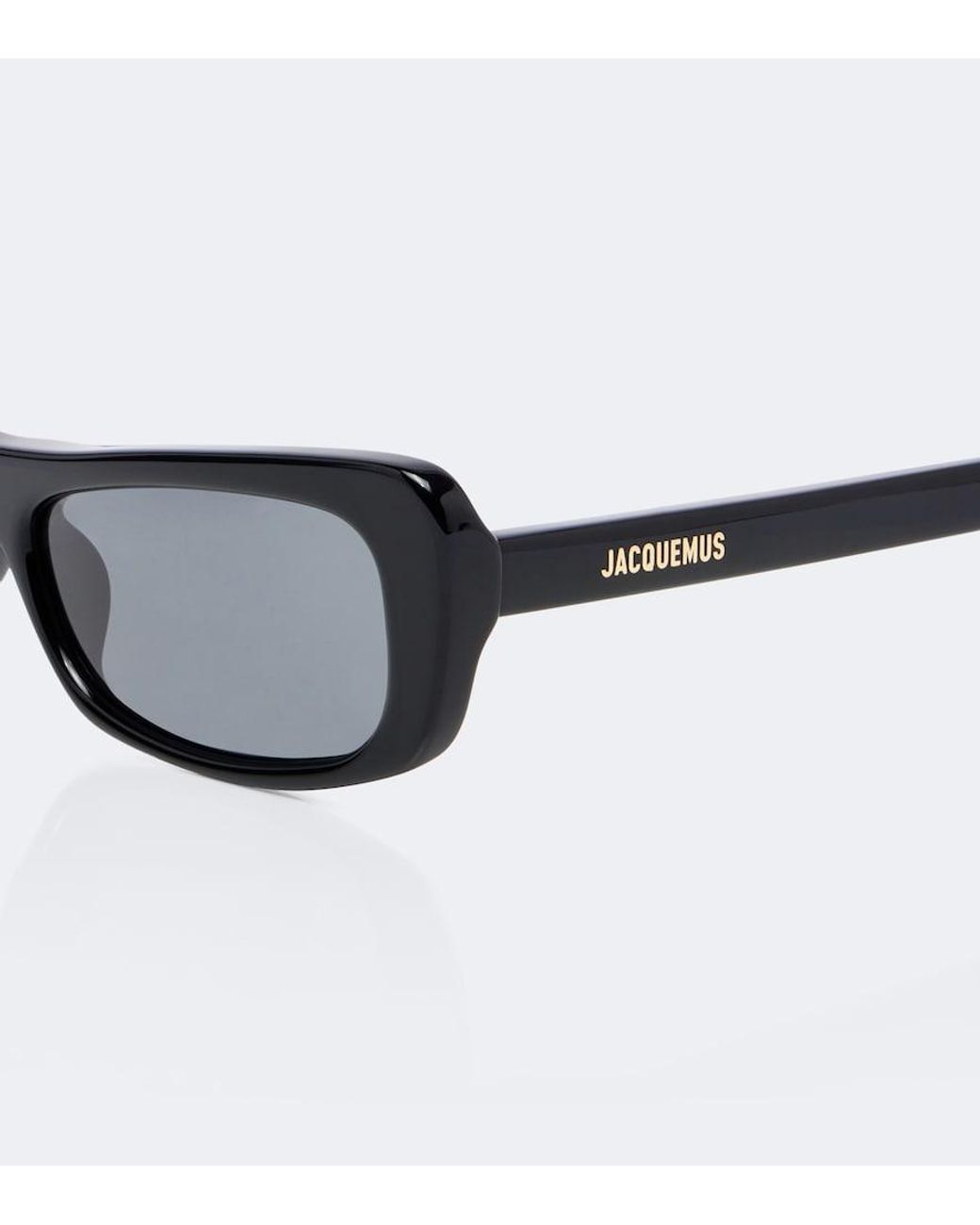 Jacquemus Black Capri Rectangular Sunglasses