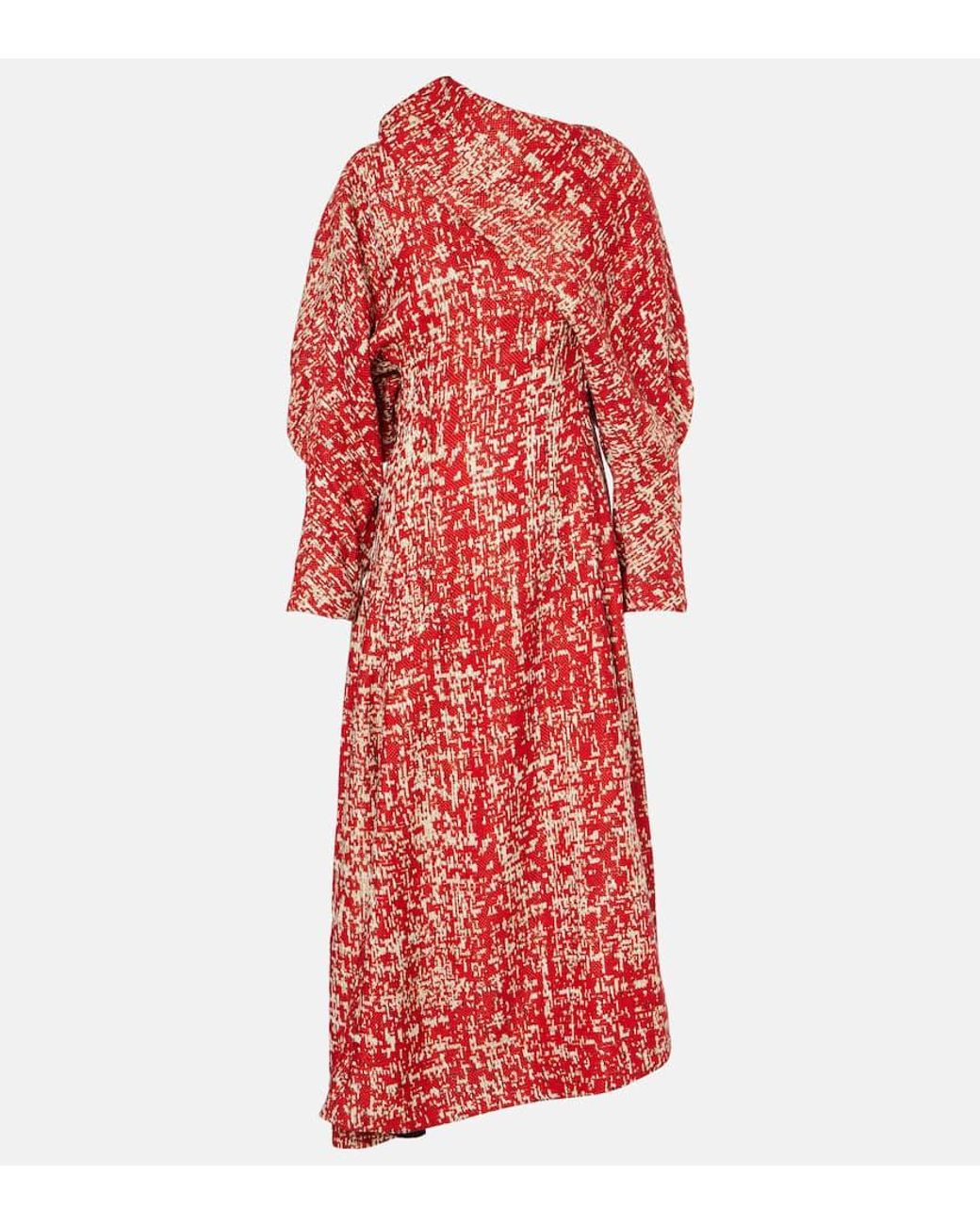 ワンピース Bottega Veneta Embroidered jacquard dress Bottega Veneta Embroidered Jacquard Dress with Open Back