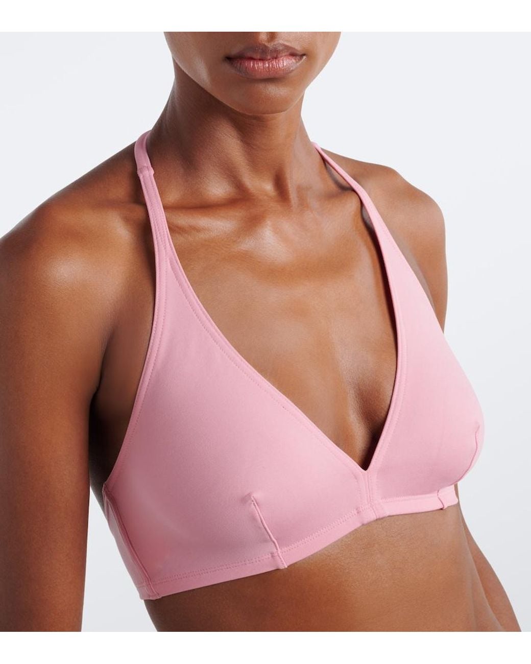 Eres Pink Gang Halterneck Bikini Top