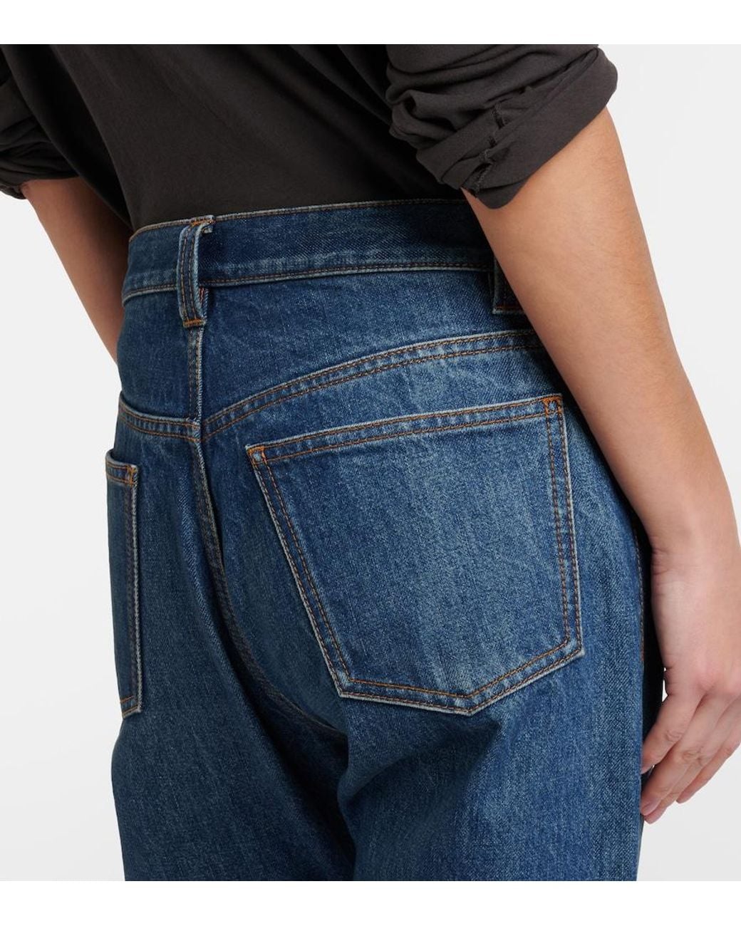 The Row Blue Daciana Straight Jeans