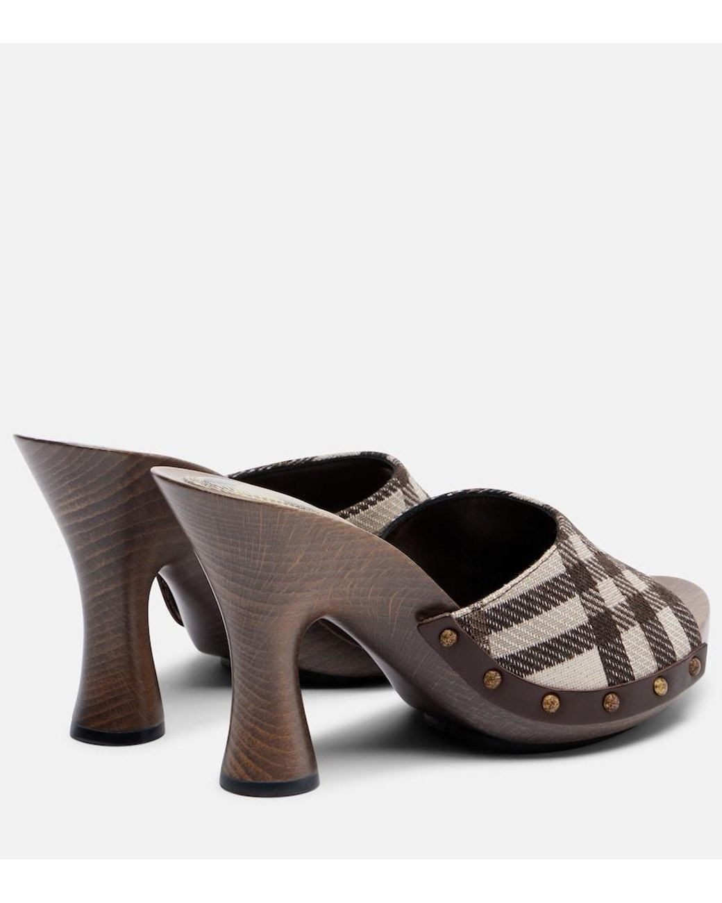 Burberry Brown Check Sandals