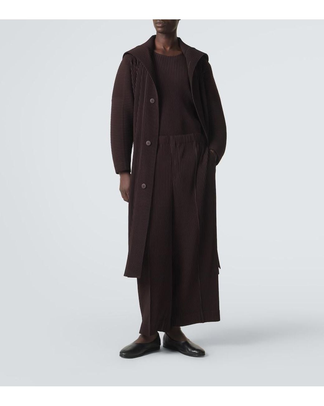 Homme Plissé Issey Miyake Black Monthly Colors Pleated Top for men