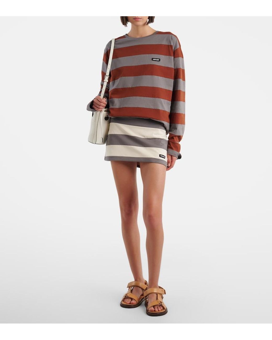 Miu Miu White Leather Bucket Bag