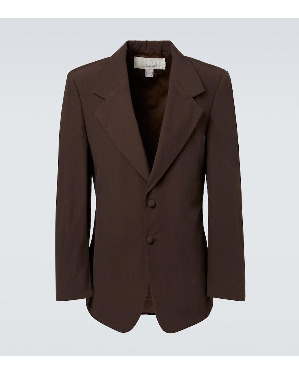 ERL Brown Single-Breasted Suit Jacket for men