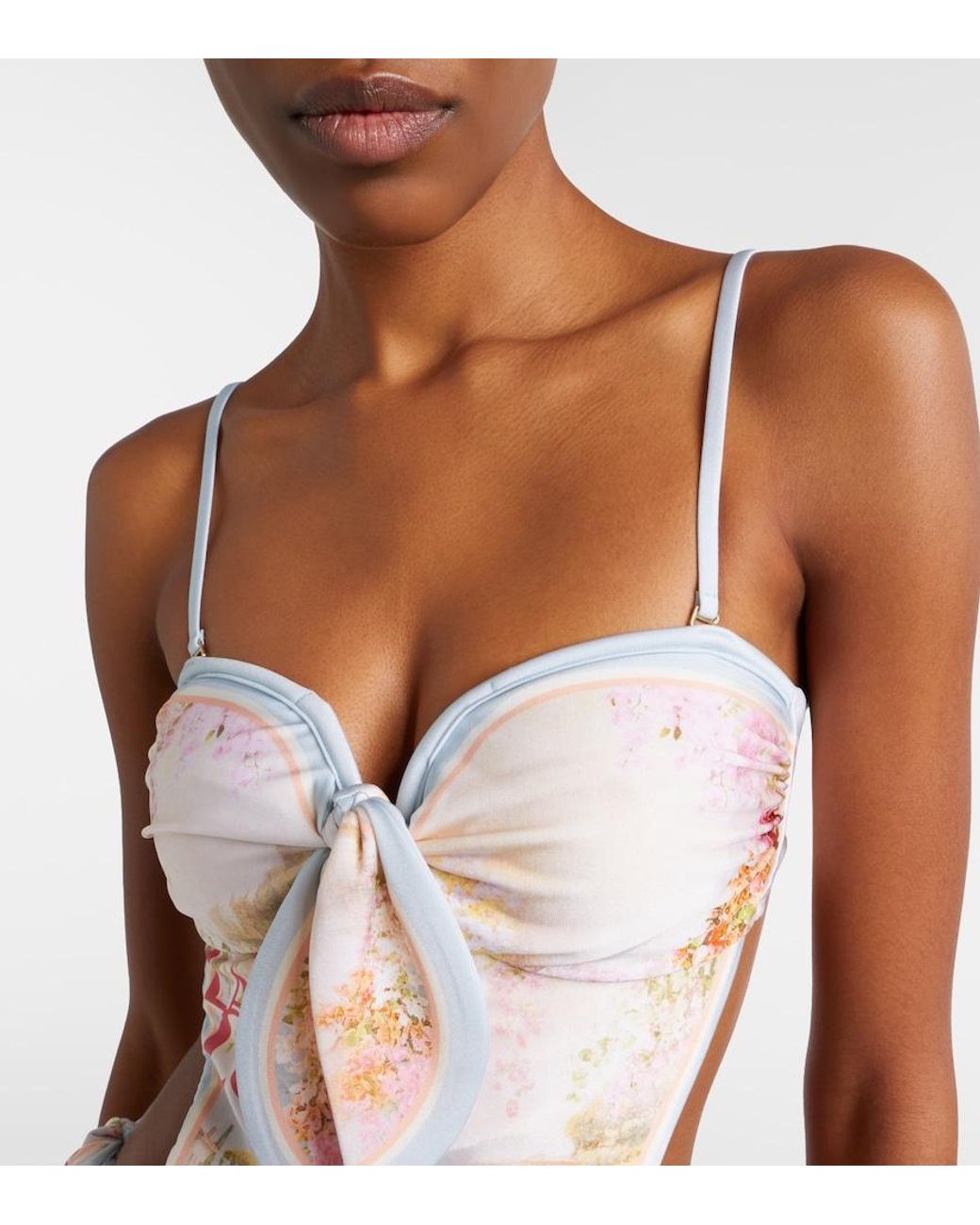Zimmermann White Como Printed Swimsuit