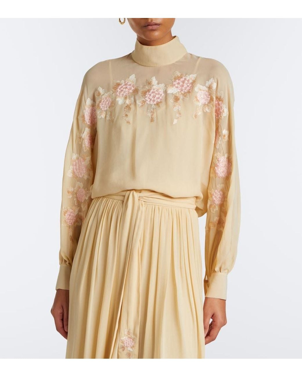 Zimmermann Natural Valiant Embroidered Blouse