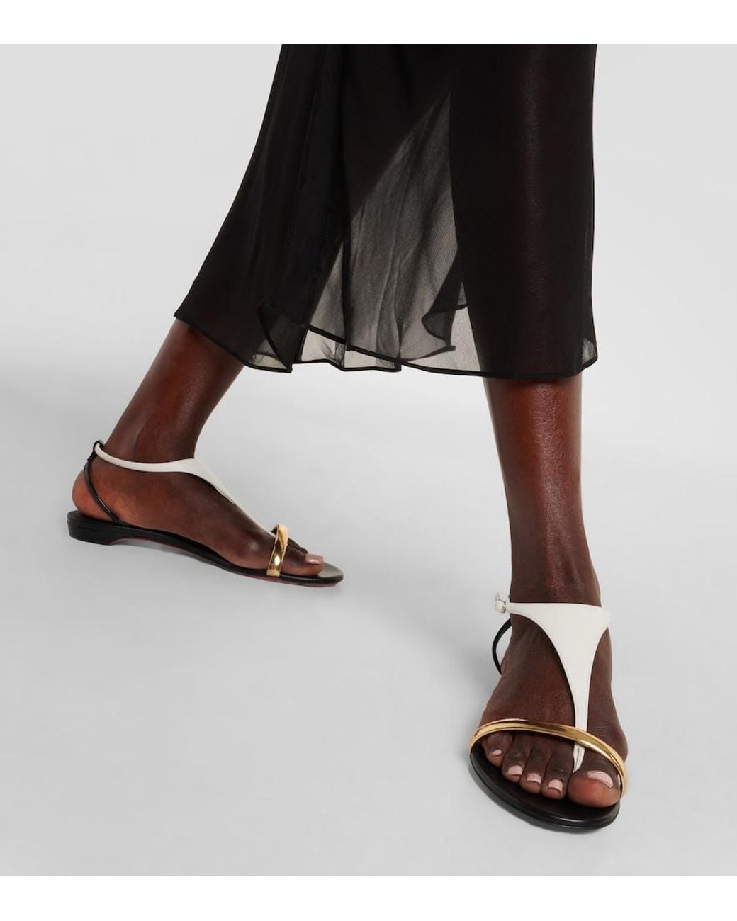 Christian Louboutin Black Athinita Leather Sandal