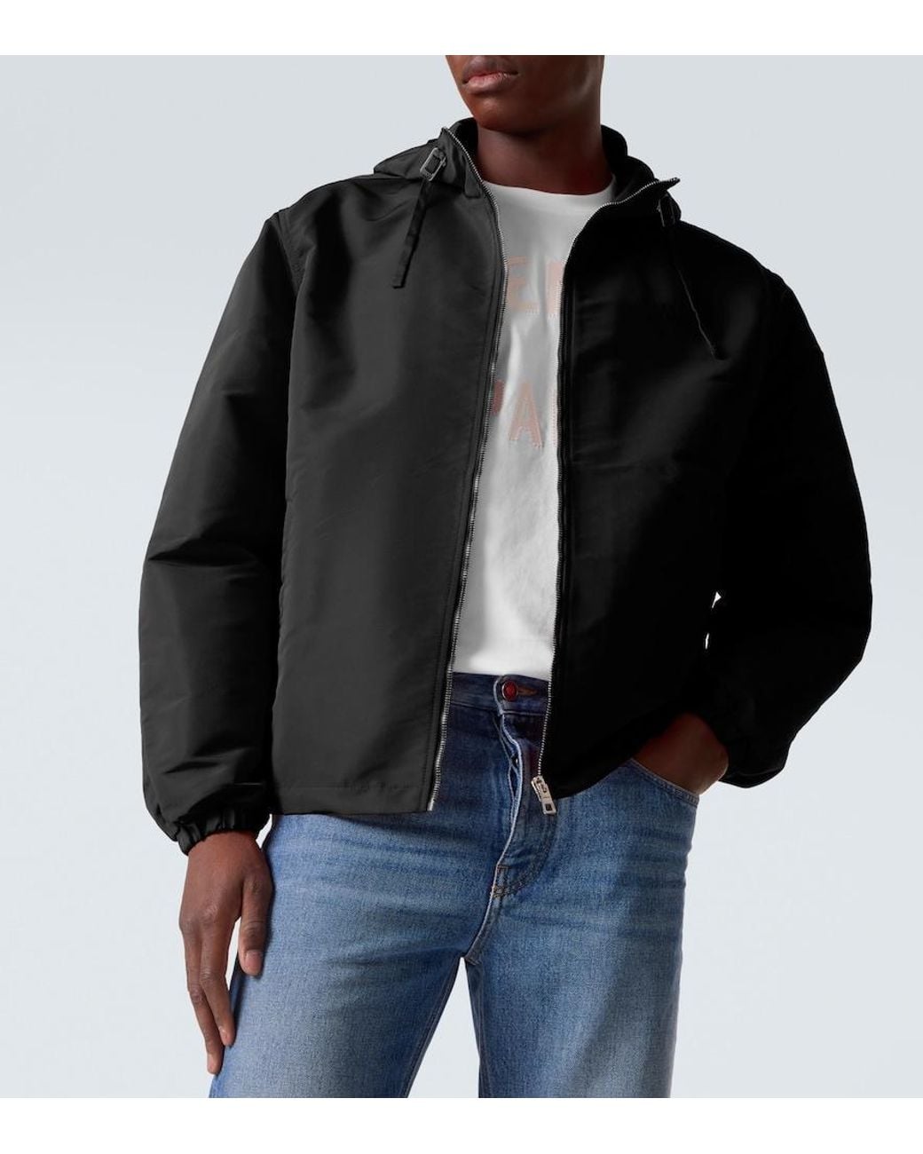 Givenchy Blue Hooded Jacket for men