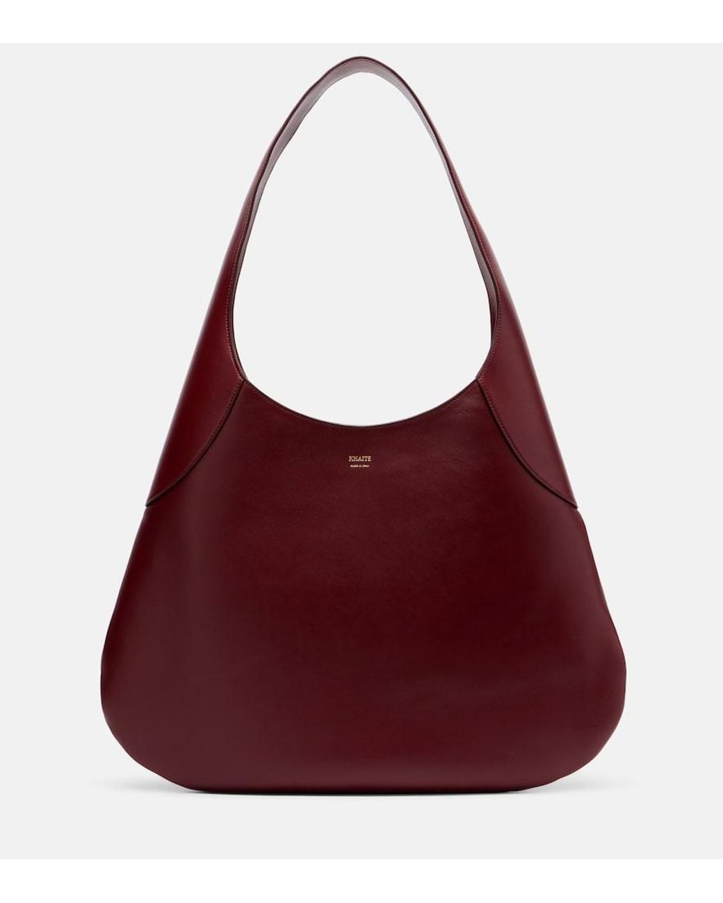 Khaite Red Joan Large Leather Shoulder Bag