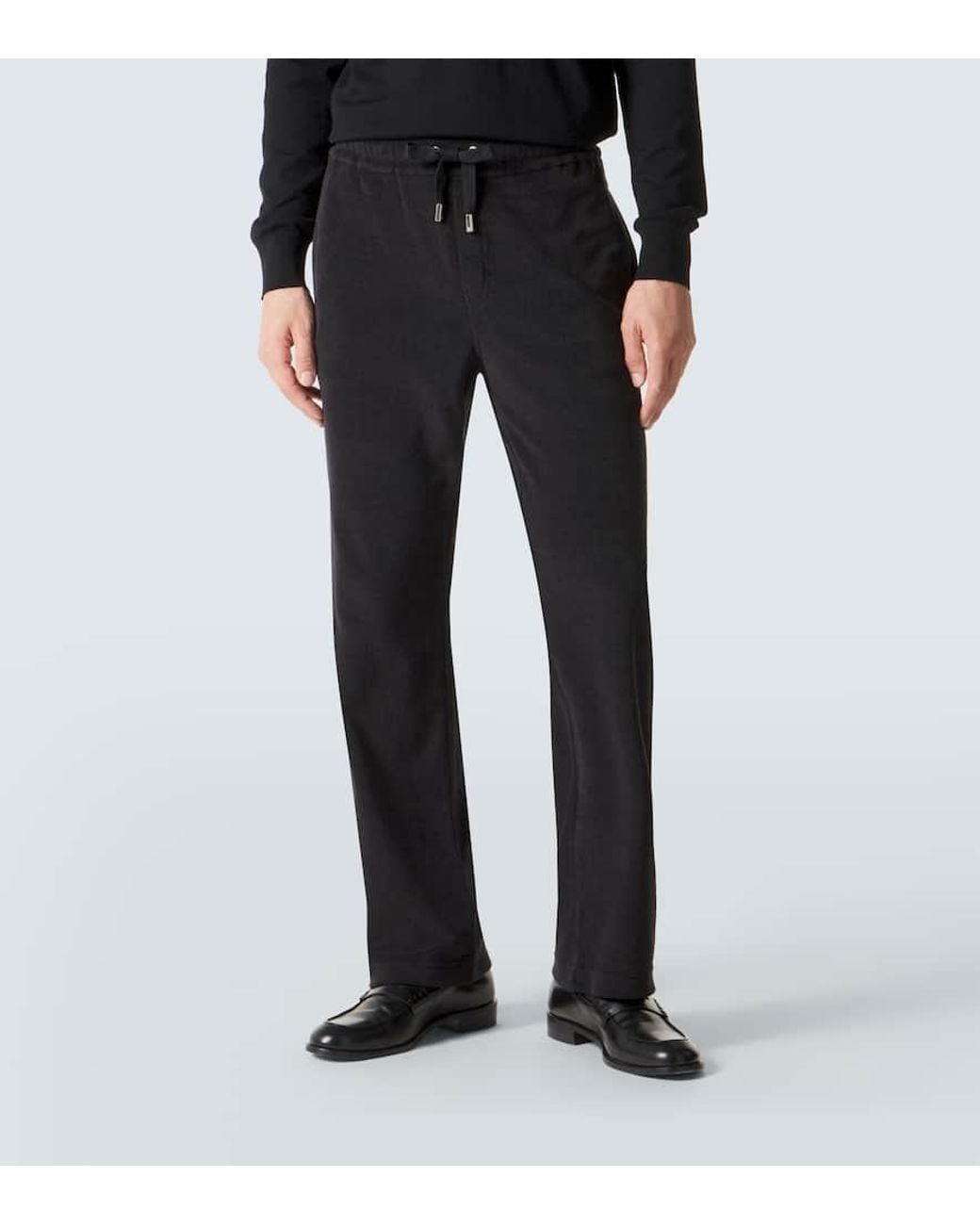 Dolce & Gabbana Jogginghose Aus Einem Baumwollgemisch in Black für Herren