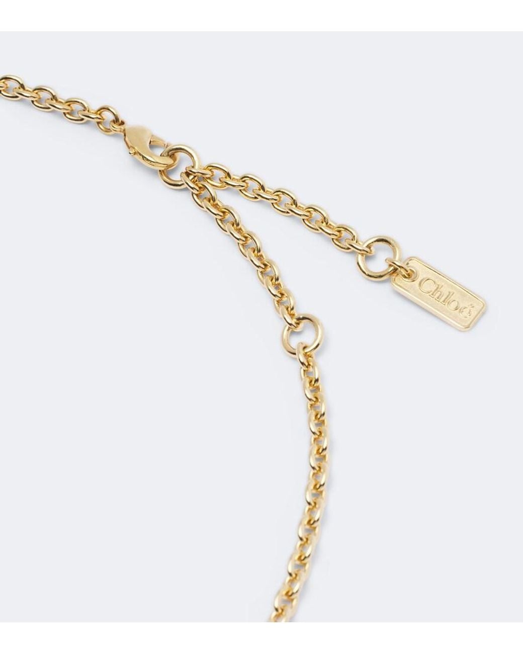 Collier Tulip Chloé en coloris Metallic