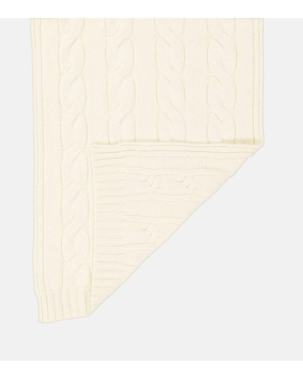 Loro Piana Natural Napier Cashmere Scarf