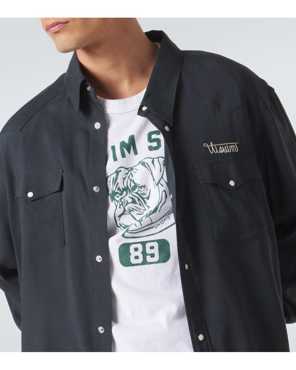 Visvim White Jumbo Printed Cotton Jersey T-Shirt for men