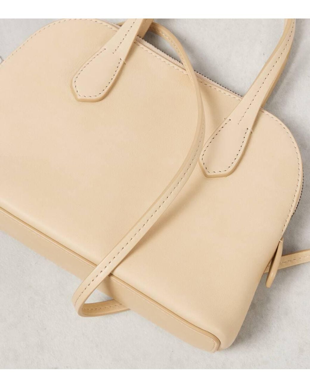 The Row Natural Ingrid Leather Tote Bag