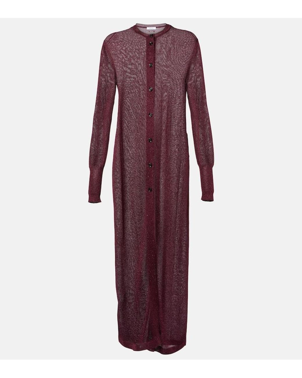 Ferragamo Purple Lame Cardigan