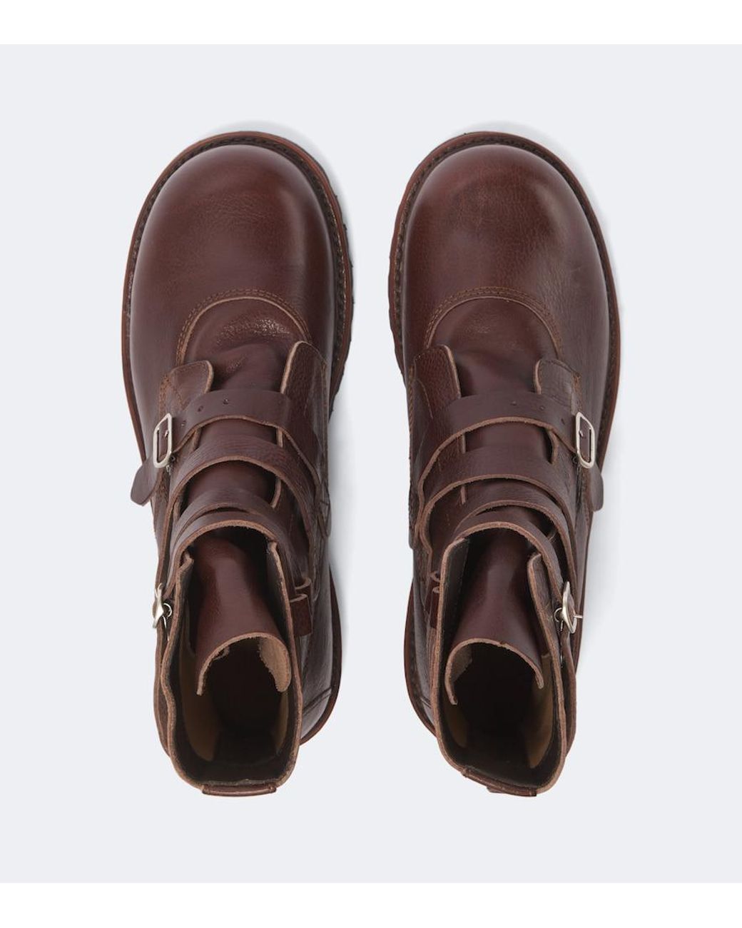 Our Legacy Brown Tanker Leather Ankle Boots for men