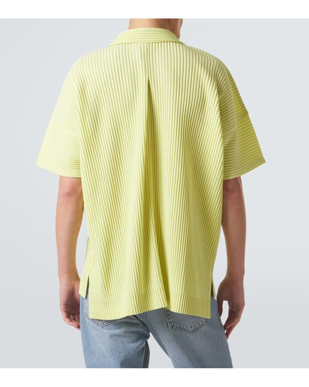 Homme Plissé Issey Miyake Yellow Monthly Colors: May Pleated Shirt for men