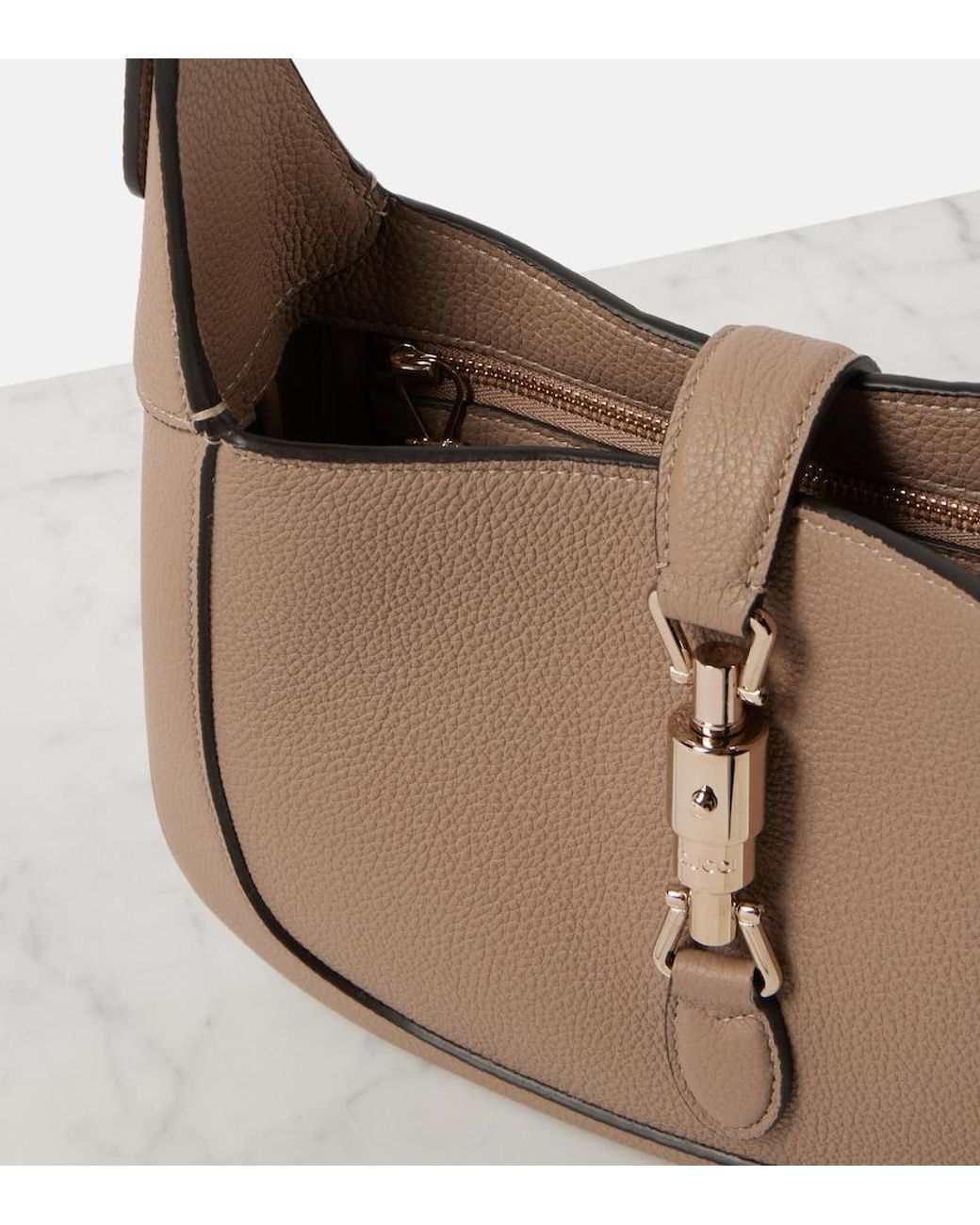 Gucci Brown Jackie Small Leather Shoulder Bag