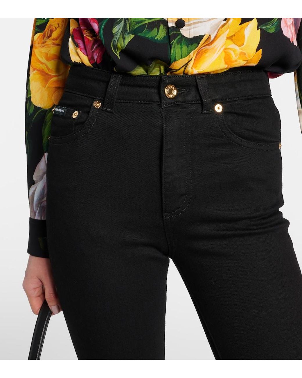 Dolce & Gabbana Blue High-Rise Skinny Jeans