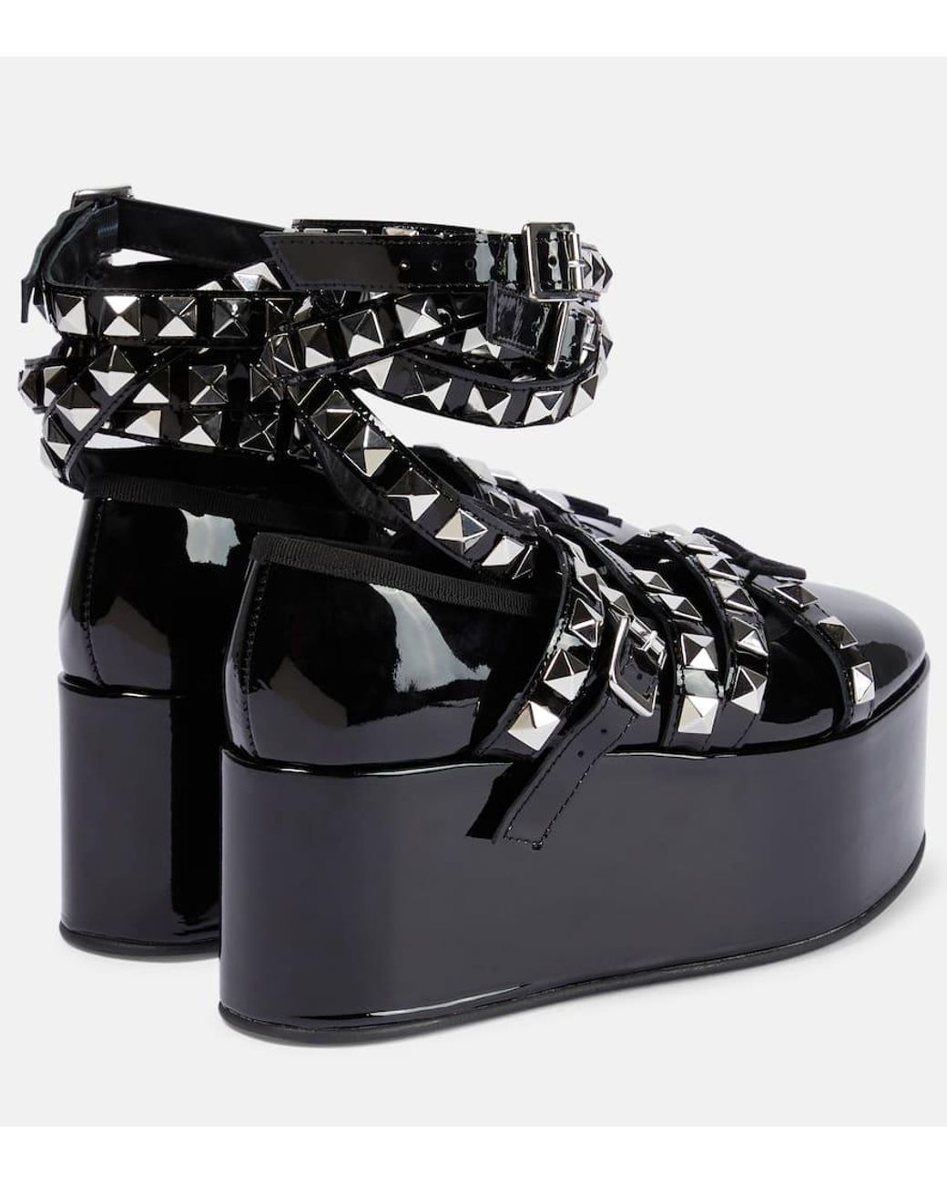 Noir Kei Ninomiya X Repetto Studded Platform Flats in Black Noir Kei Ninomiya X Repetto Studded Platform Flats in Black