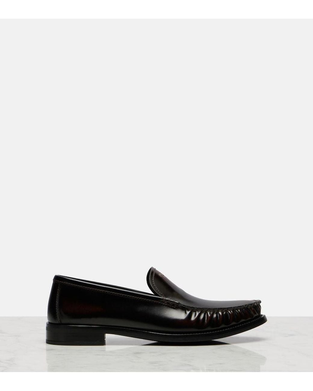 Prada Black Leather Loafers