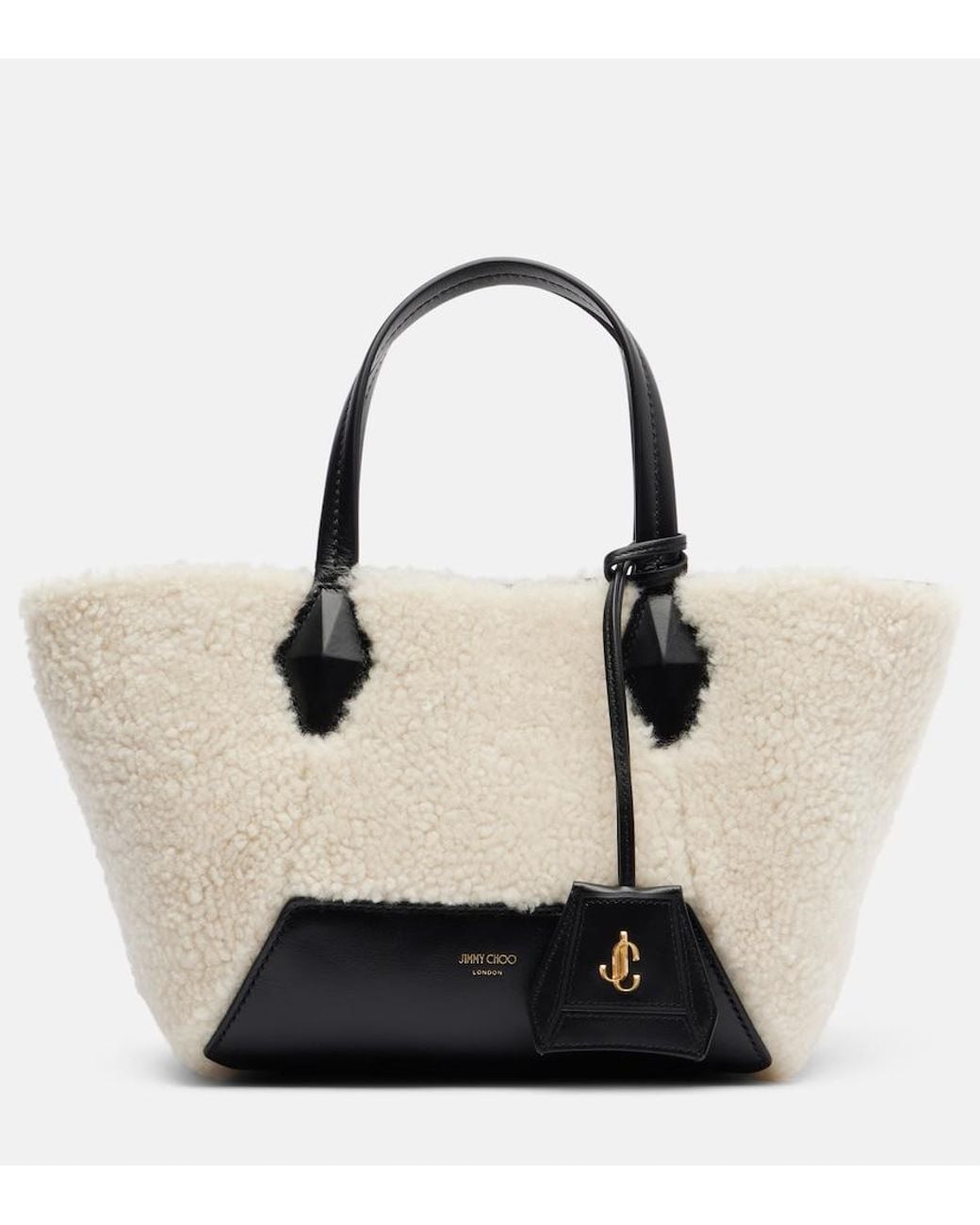 Borsa Diamond Small di Jimmy Choo in Natural
