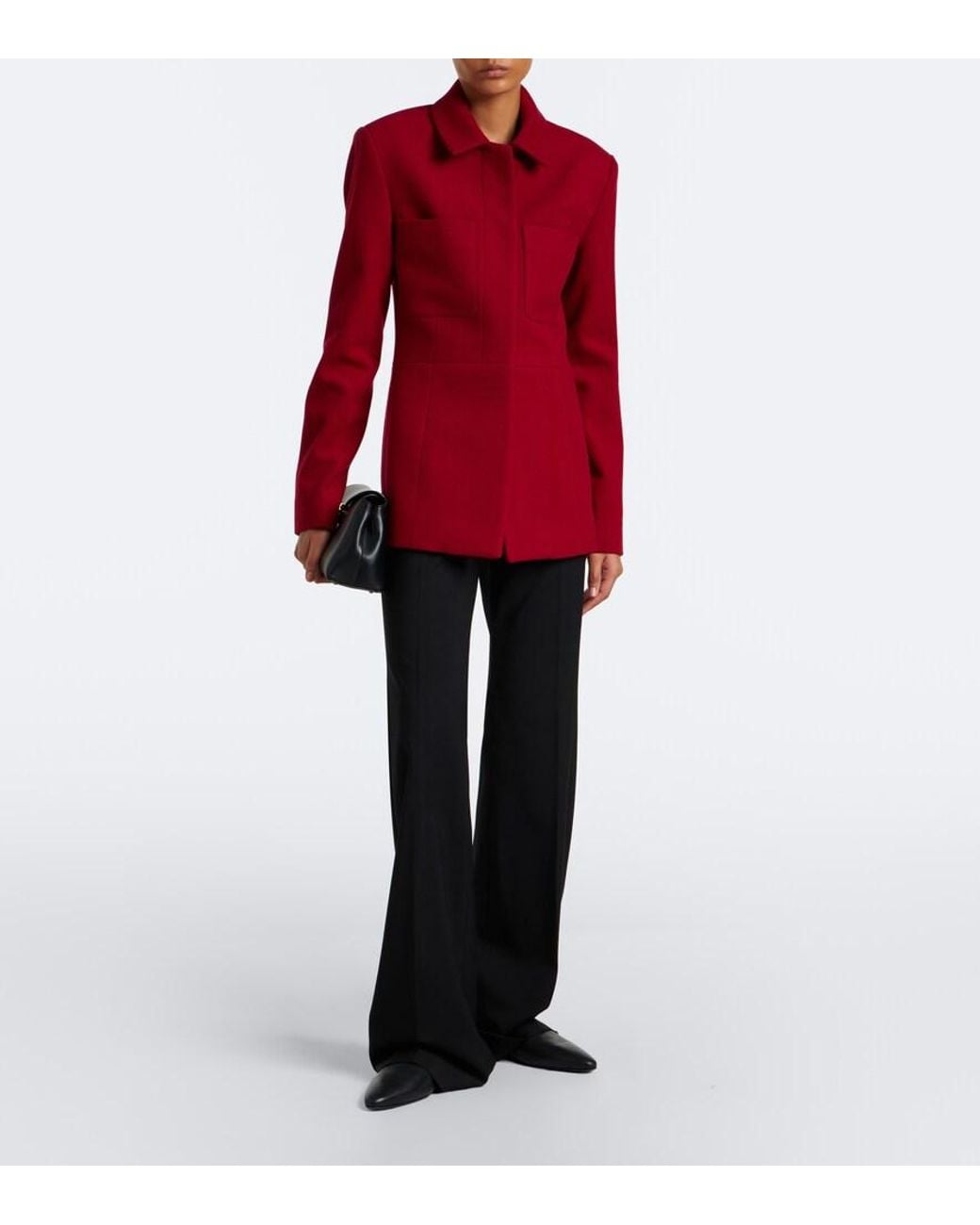 TOVE Red Eton Wool And Cashmere Jacket