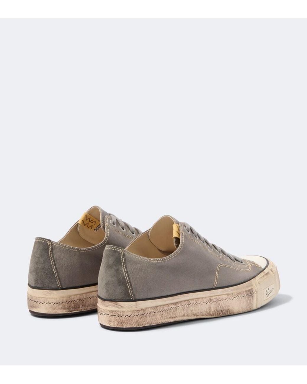 Visvim Brown Skagway Canvas Sneakers for men