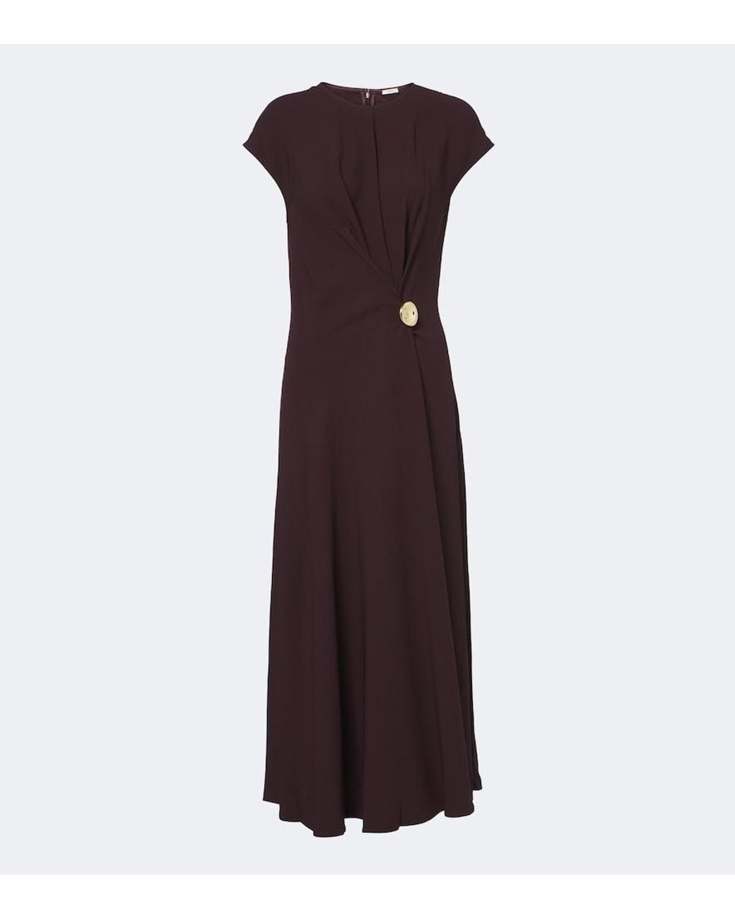 Joseph Purple Taipan Crepe Midi Dress