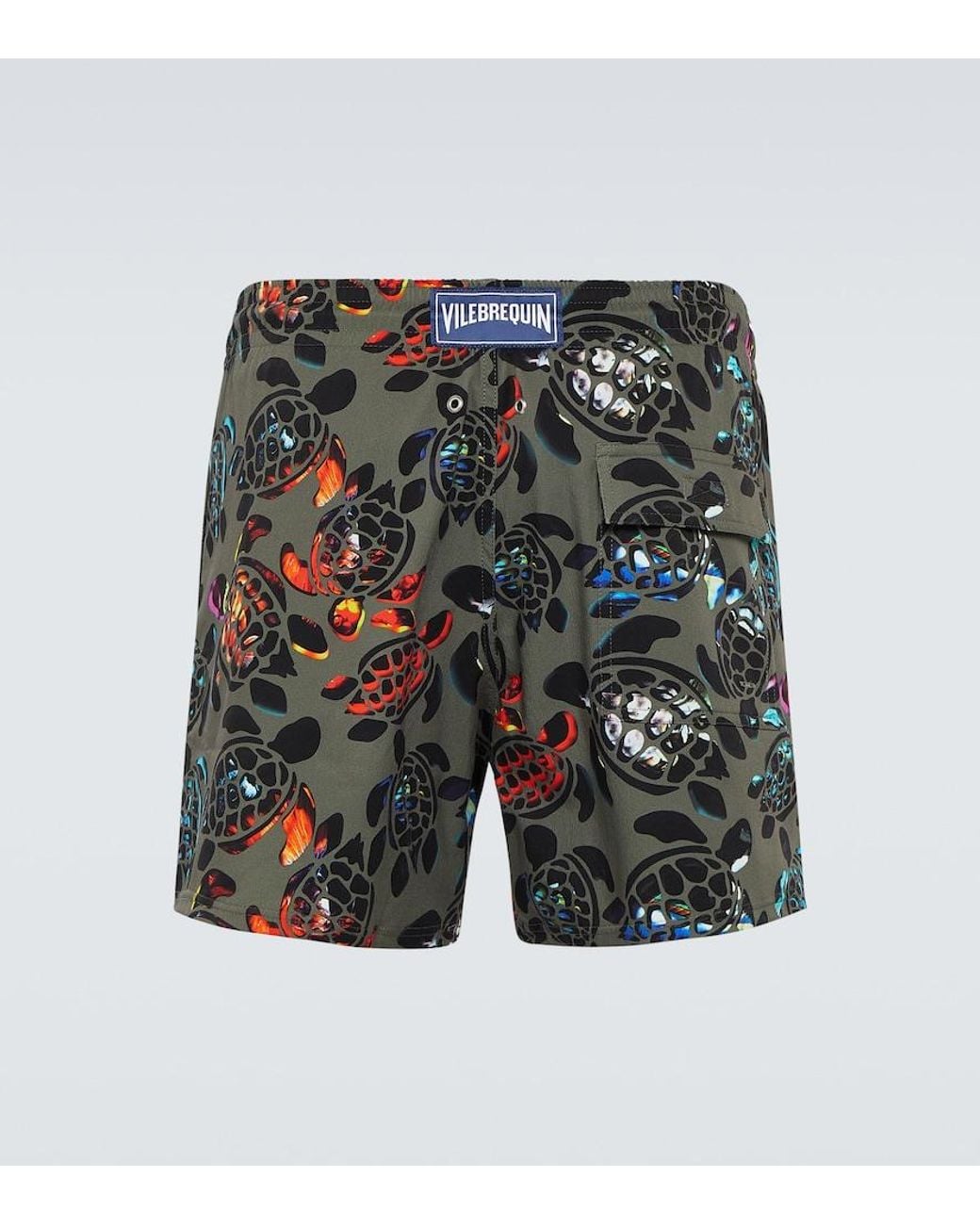 Vilebrequin Green Moorise Printed Swim Trunks for men