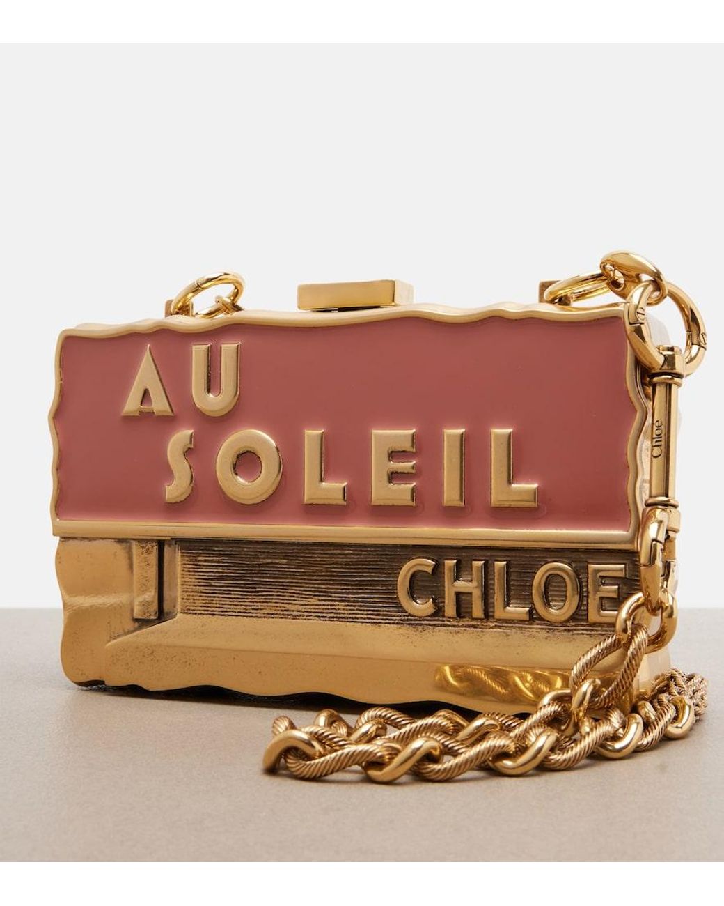 Clutch Soleil Small di Chloé in Pink