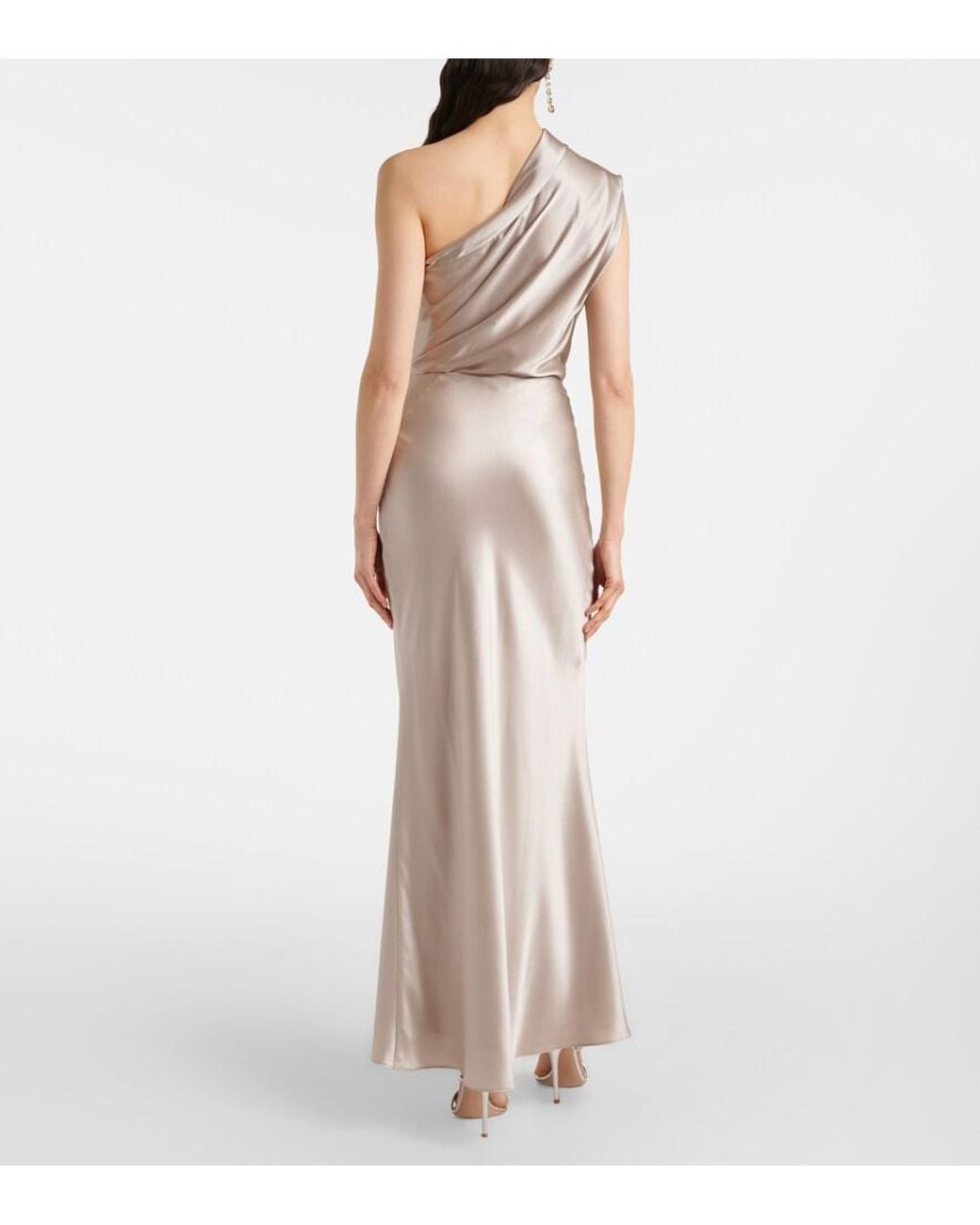 The Sei Natural Silk Satin Maxi Skirt