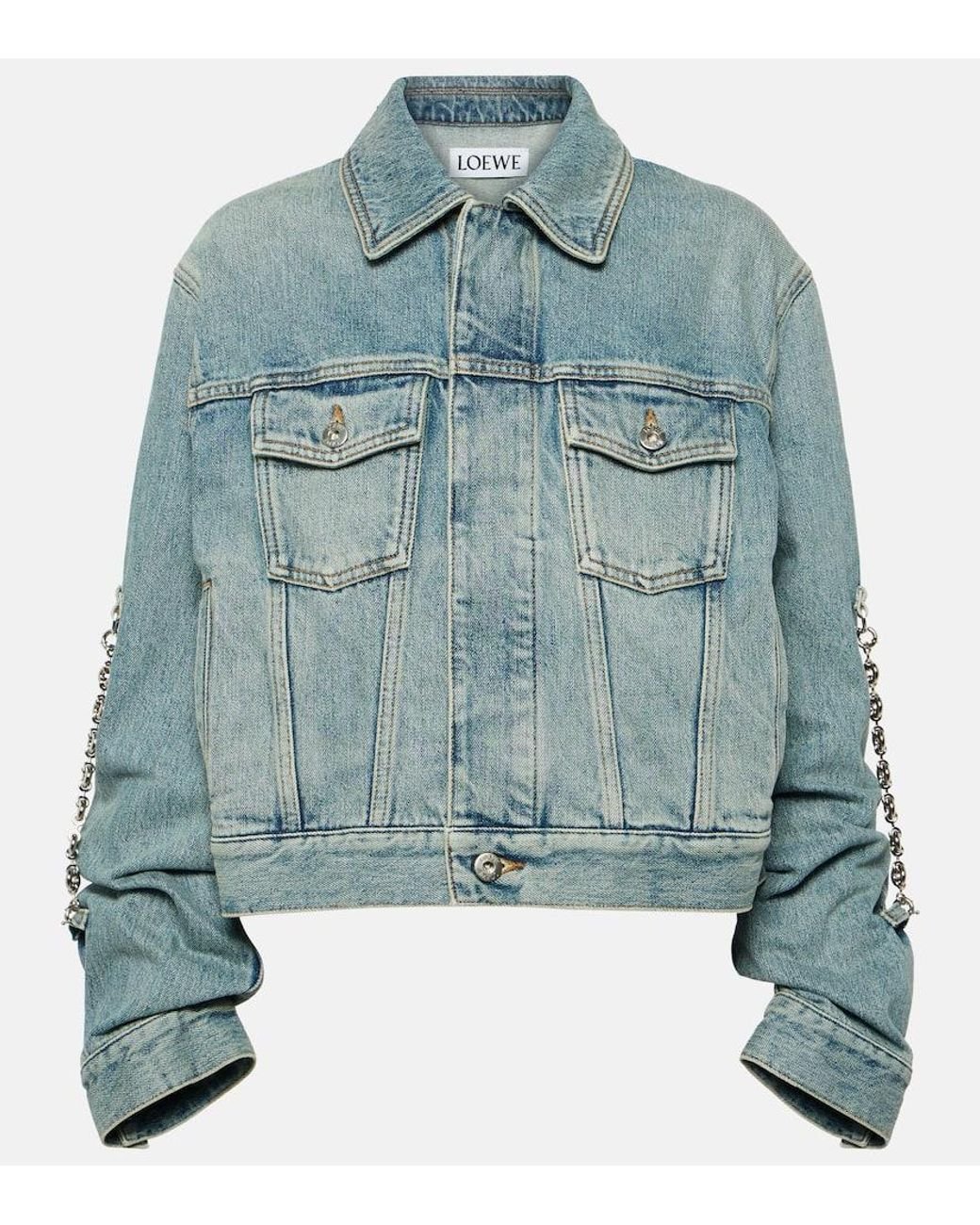 Giacca di jeans Chain di Loewe in Blu | Lyst