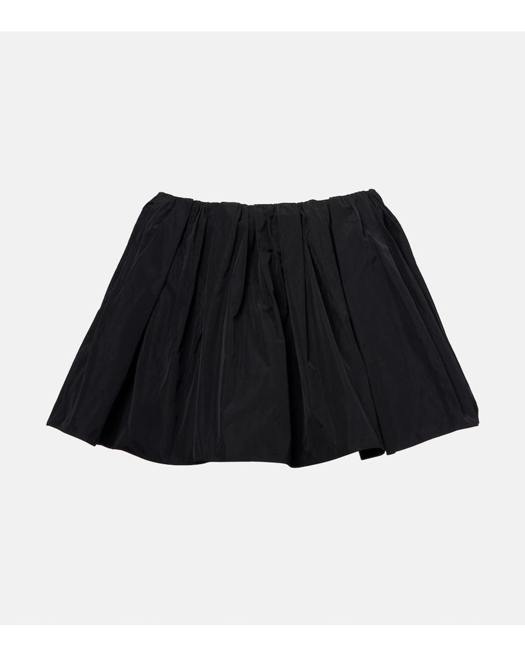 J.W. Anderson Black Gathered Taffeta Skort