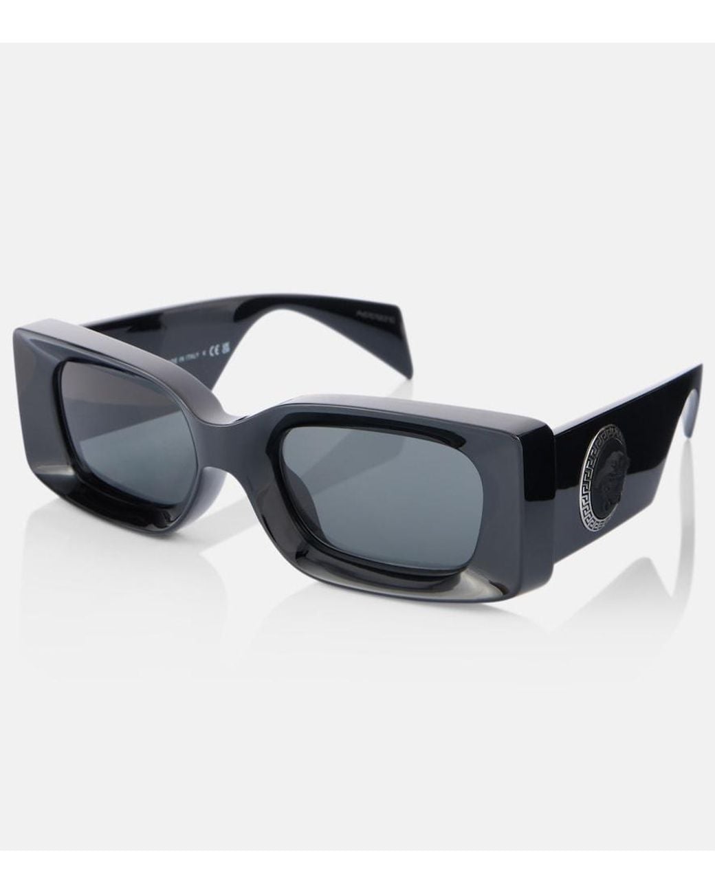 Versace Blue Rectangular Sunglasses
